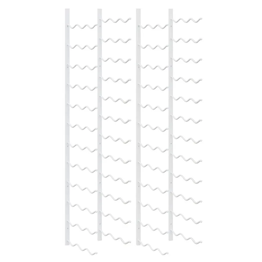 Casier à vin mural pour 36 bouteilles 2 pcs Blanc Fer - 2