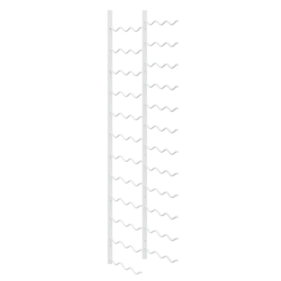 Casier à vin mural pour 36 bouteilles 2 pcs Blanc Fer - 5