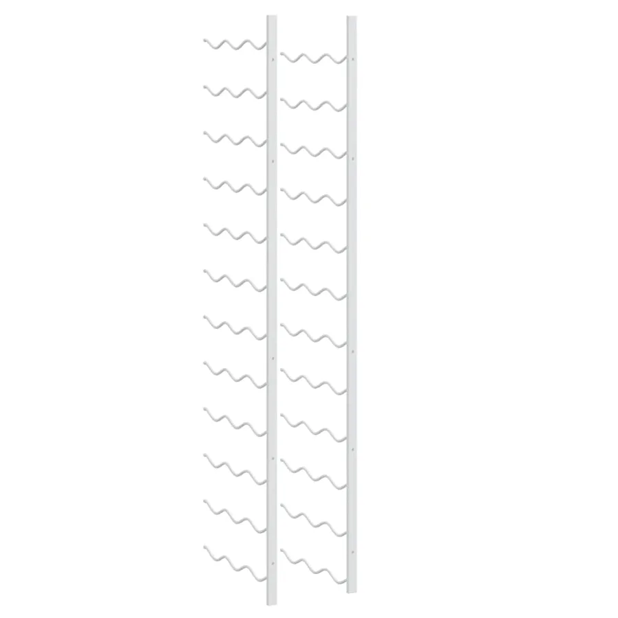 Casier à vin mural pour 36 bouteilles 2 pcs Blanc Fer - 8