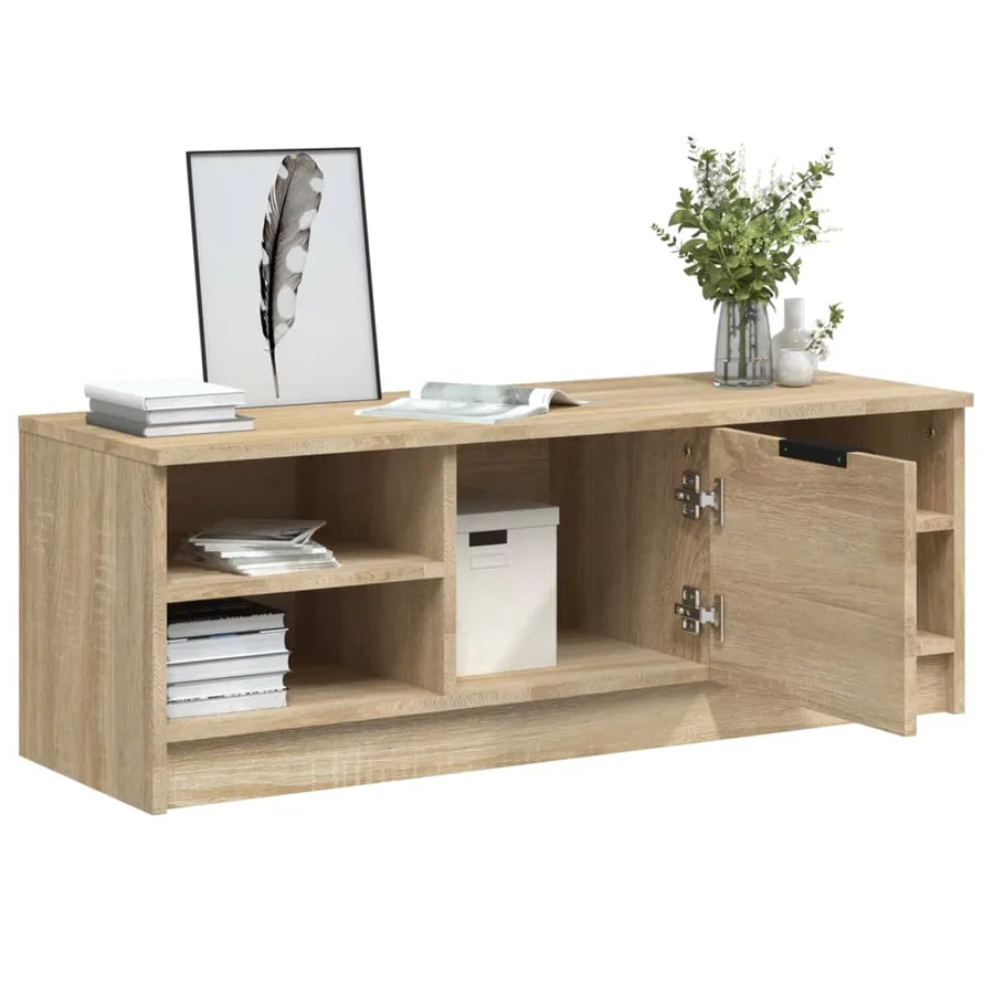 Meuble TV Chêne sonoma 102x35,5x36,5 cm Bois d'ingénierie - 5