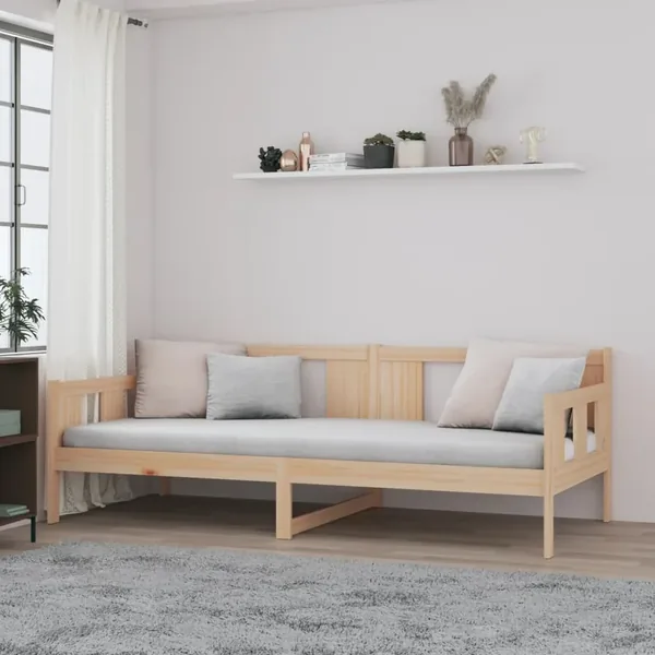 Lit de jour sans matelas bois de pin massif 90x190 cm