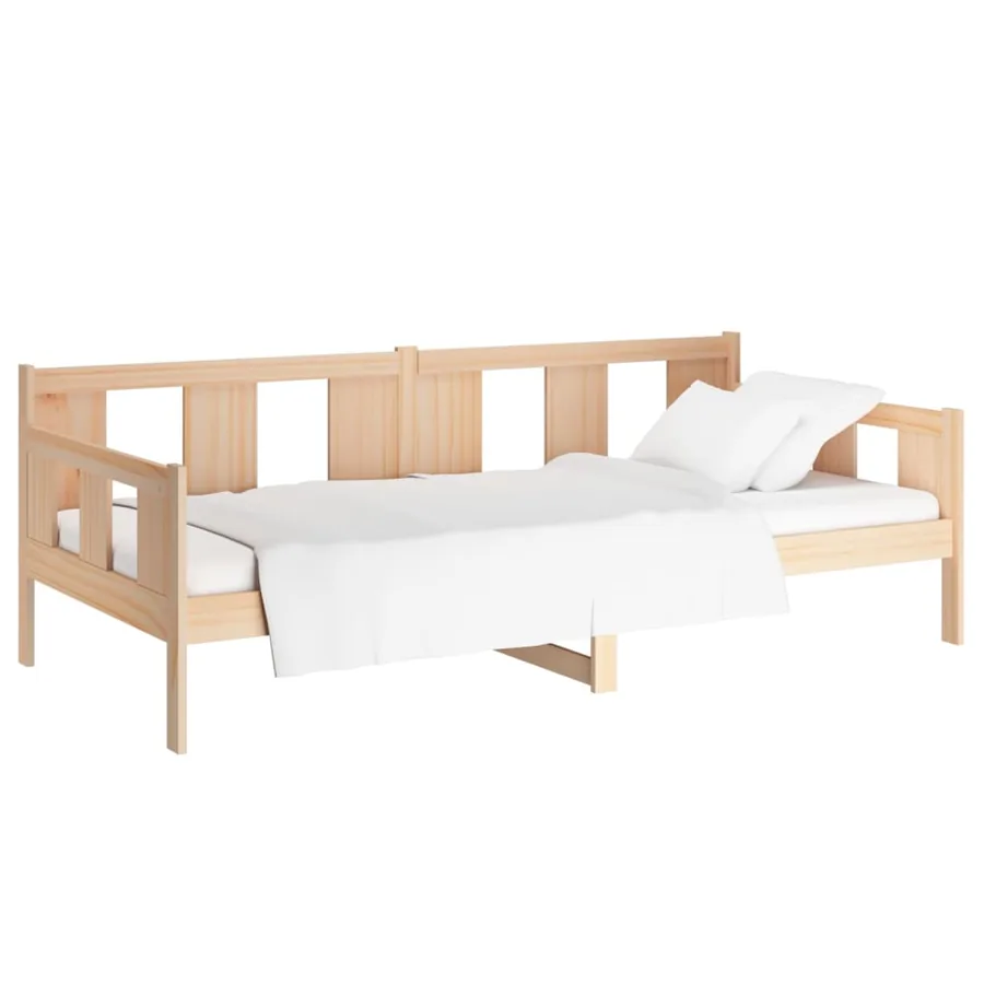 Lit de jour sans matelas bois de pin massif 90x190 cm - 3