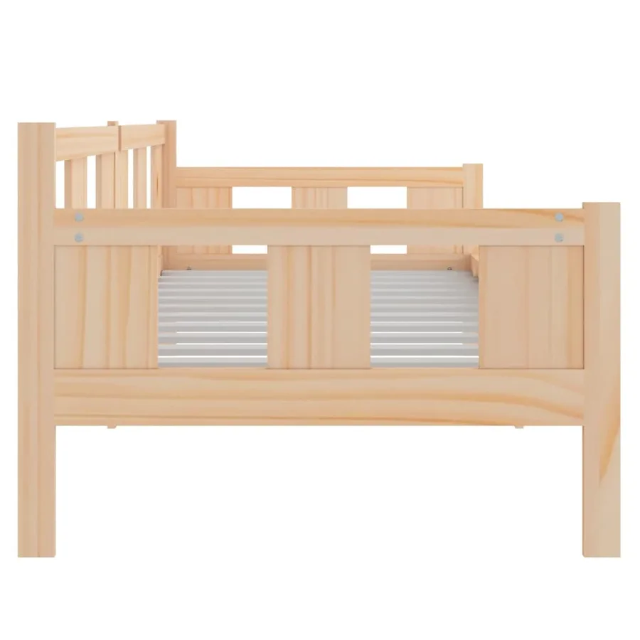 Lit de jour sans matelas bois de pin massif 90x190 cm - 8