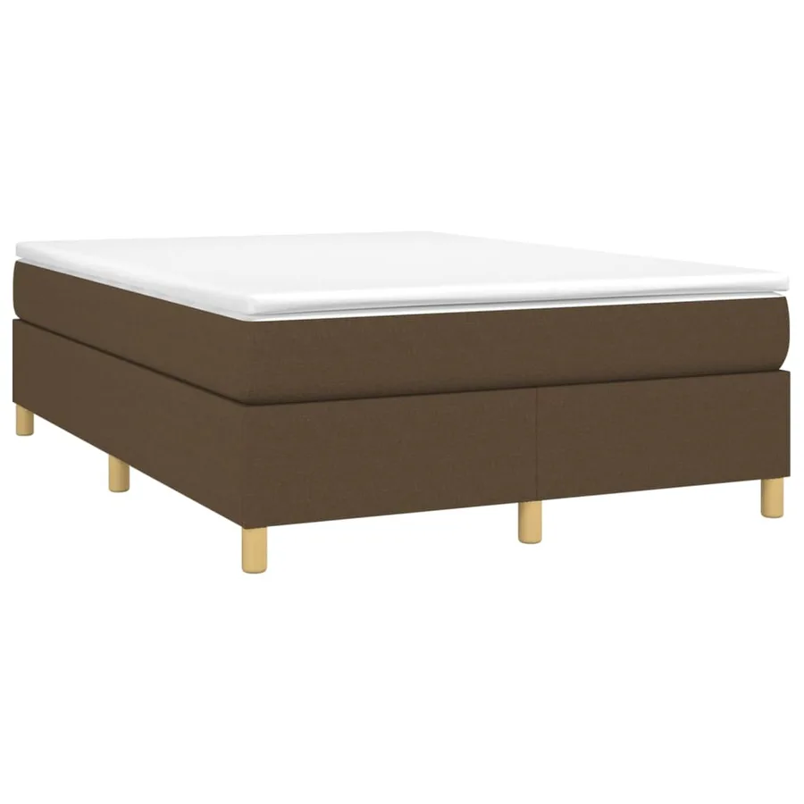 Sommier à lattes de lit avec matelas Marron foncé 140x200 cm - 3