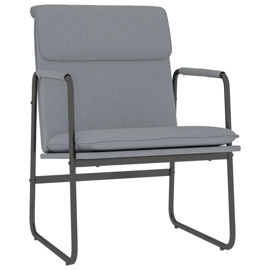 Chaise longue Gris clair 55x64x80 cm Tissu - 2