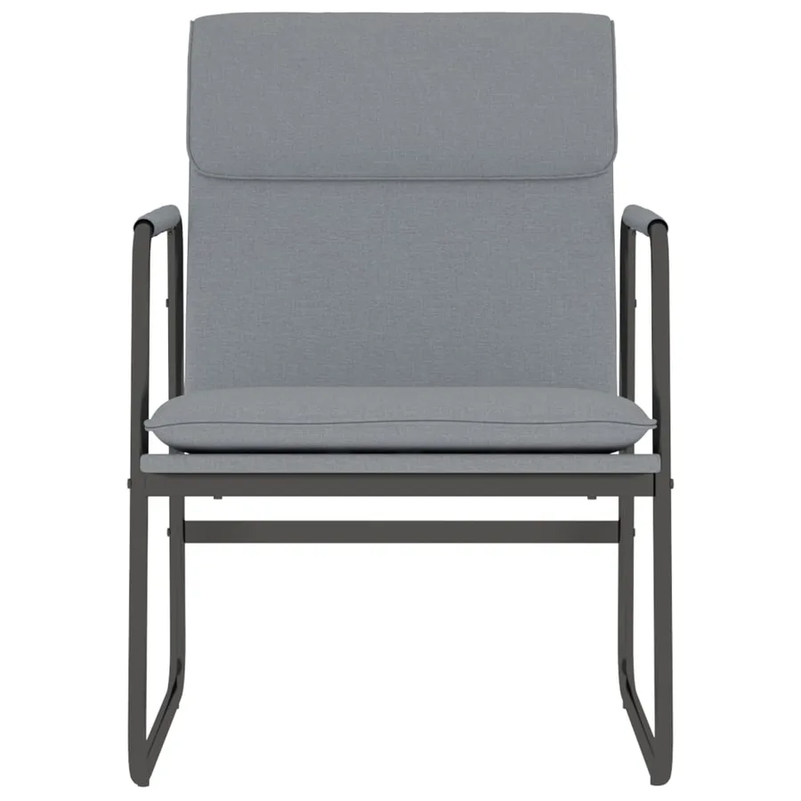 Chaise longue Gris clair 55x64x80 cm Tissu - 3