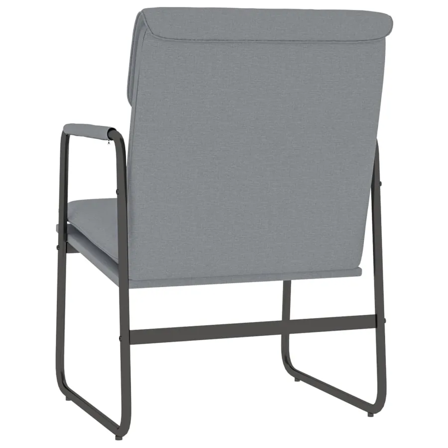 Chaise longue Gris clair 55x64x80 cm Tissu - 5
