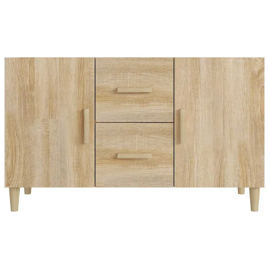 Buffet chêne sonoma 100x36x60 cm bois d'ingénierie - 3