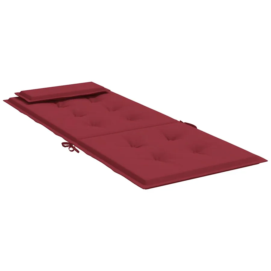 Coussins de chaise à dossier haut lot de 6 rouge bordeaux - 6