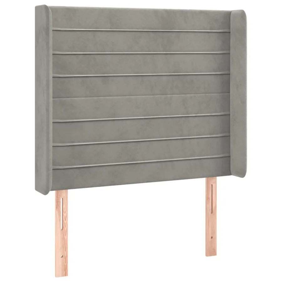 Sommier à lattes de lit et matelas et LED Gris clair 80x200cm - 7