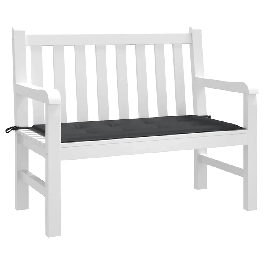 Coussin de banc de jardin noir 100x50x3 cm tissu oxford - 3