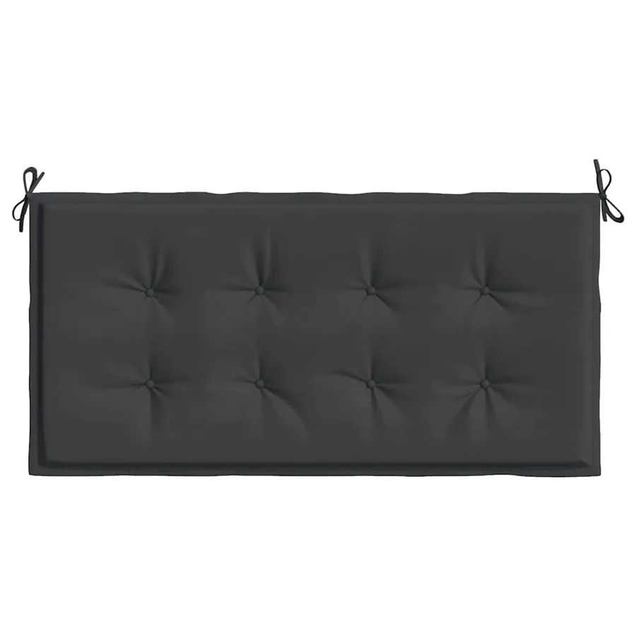 Coussin de banc de jardin noir 100x50x3 cm tissu oxford - 4
