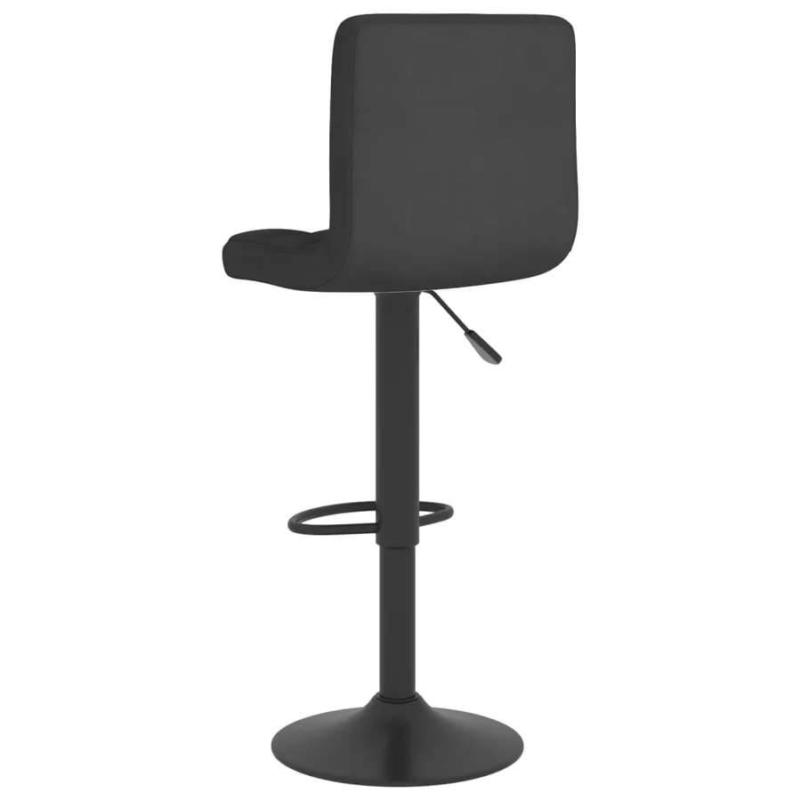 Tabouret de bar Noir Tissu - 5