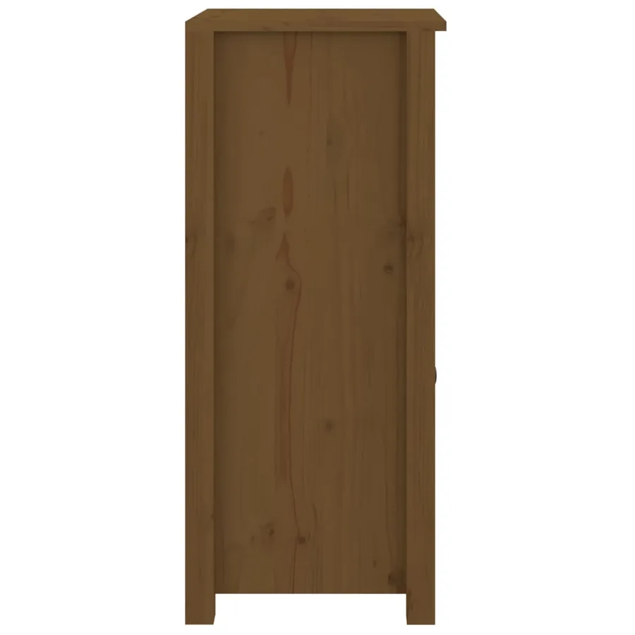 Buffets 2 pcs Marron miel 40x35x80 cm Bois massif de pin - 7