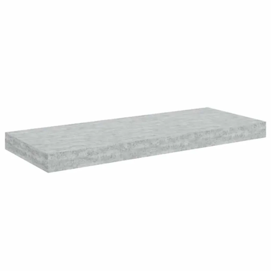 Étagères murales flottantes 2 pcs gris béton 60x23,5x3,8 cm MDF - 6