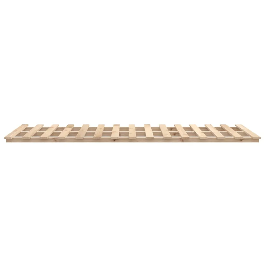Cadre de lit sans matelas 75x190 cm bois de pin massif - 6
