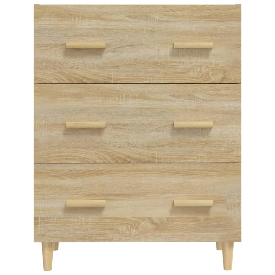 Buffet Chêne sonoma 70x34x90 cm Bois d'ingénierie - 3