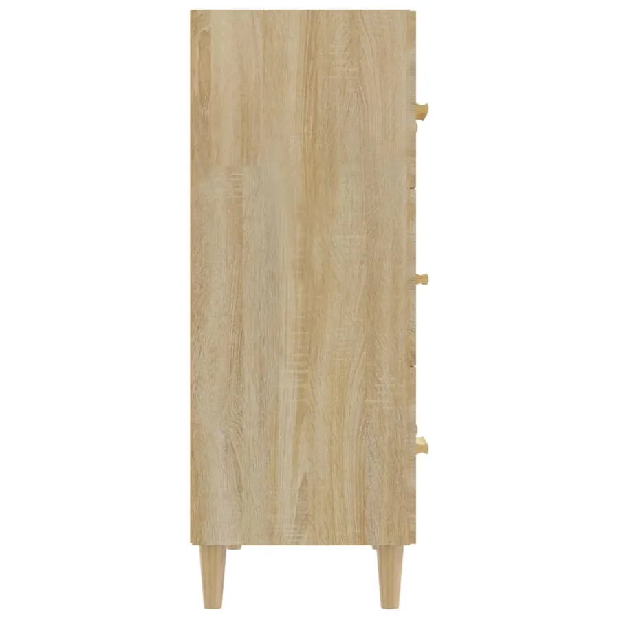 Buffet Chêne sonoma 70x34x90 cm Bois d'ingénierie - 4