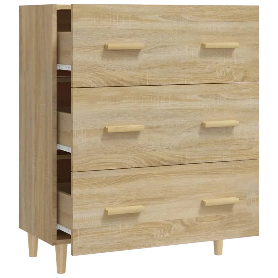 Buffet Chêne sonoma 70x34x90 cm Bois d'ingénierie - 5