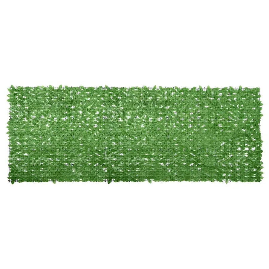 Écran de balcon avec feuilles vert 400x150 cm