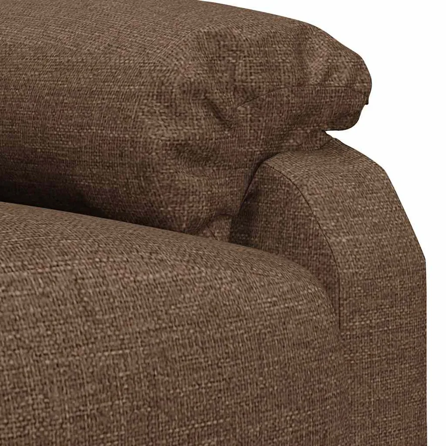 Fauteuil inclinable Marron Tissu - 7