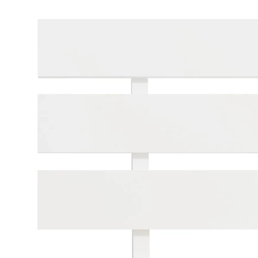 Cadre de lit sans matelas blanc bois de pin massif 120x200 cm - 6