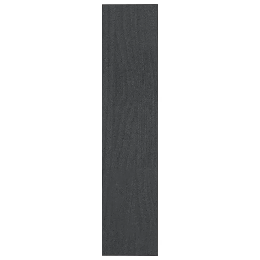Bibliothèque/Séparateur de pièce Gris 100x30x135,5cm Pin massif - 6