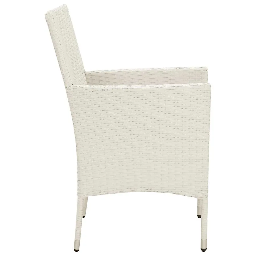 Ensemble à manger d'extérieur 5pcs avec coussins Résine tressée - 5