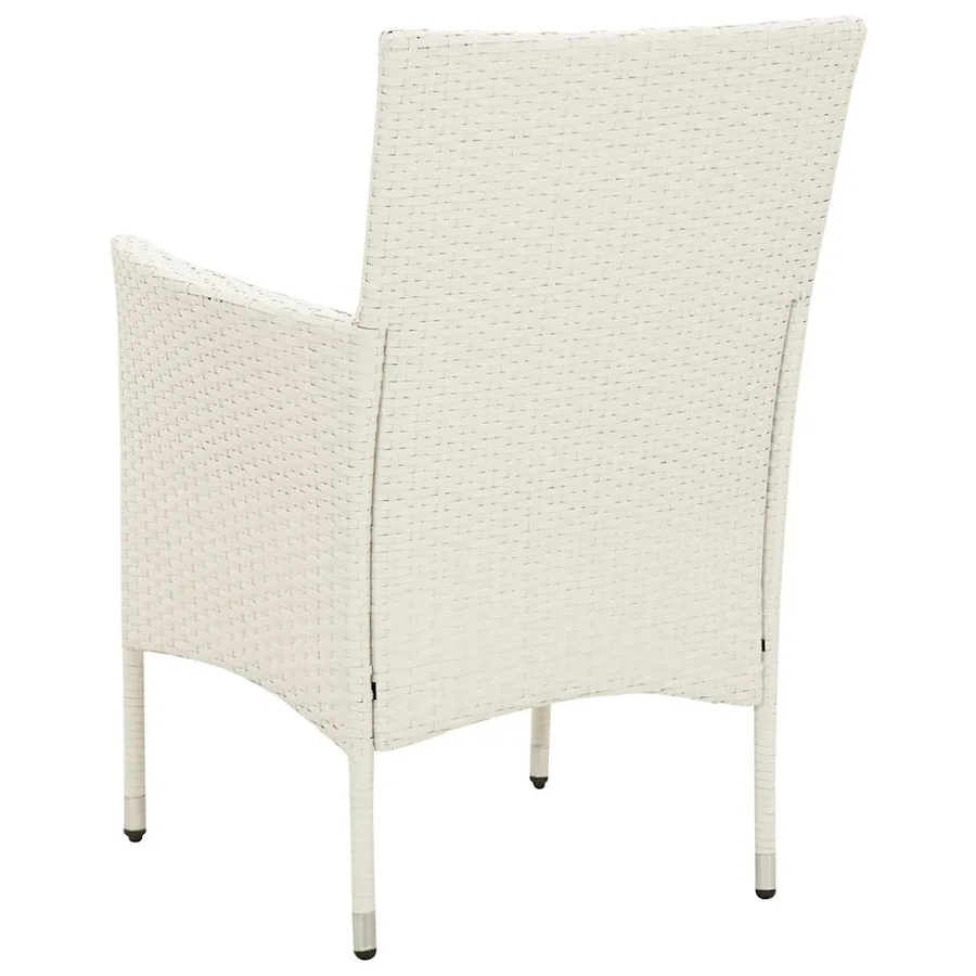 Ensemble à manger d'extérieur 5pcs avec coussins Résine tressée - 6