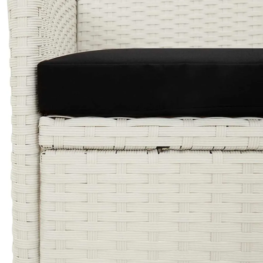 Ensemble à manger d'extérieur 5pcs avec coussins Résine tressée - 7
