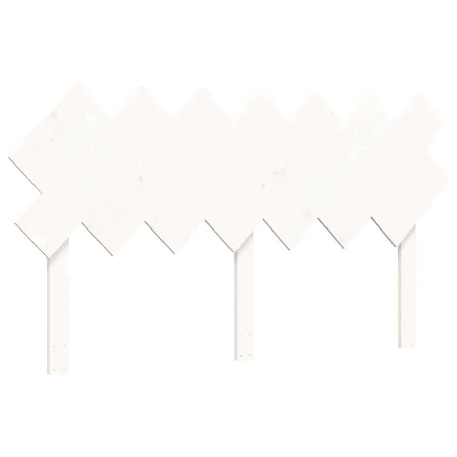 Lit pour personne âgée sans matelas blanc 140x190cm bois massif - 8