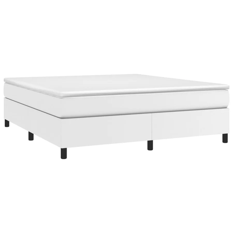 Sommier à lattes de lit avec matelas Blanc 180x200cm Similicuir - 3