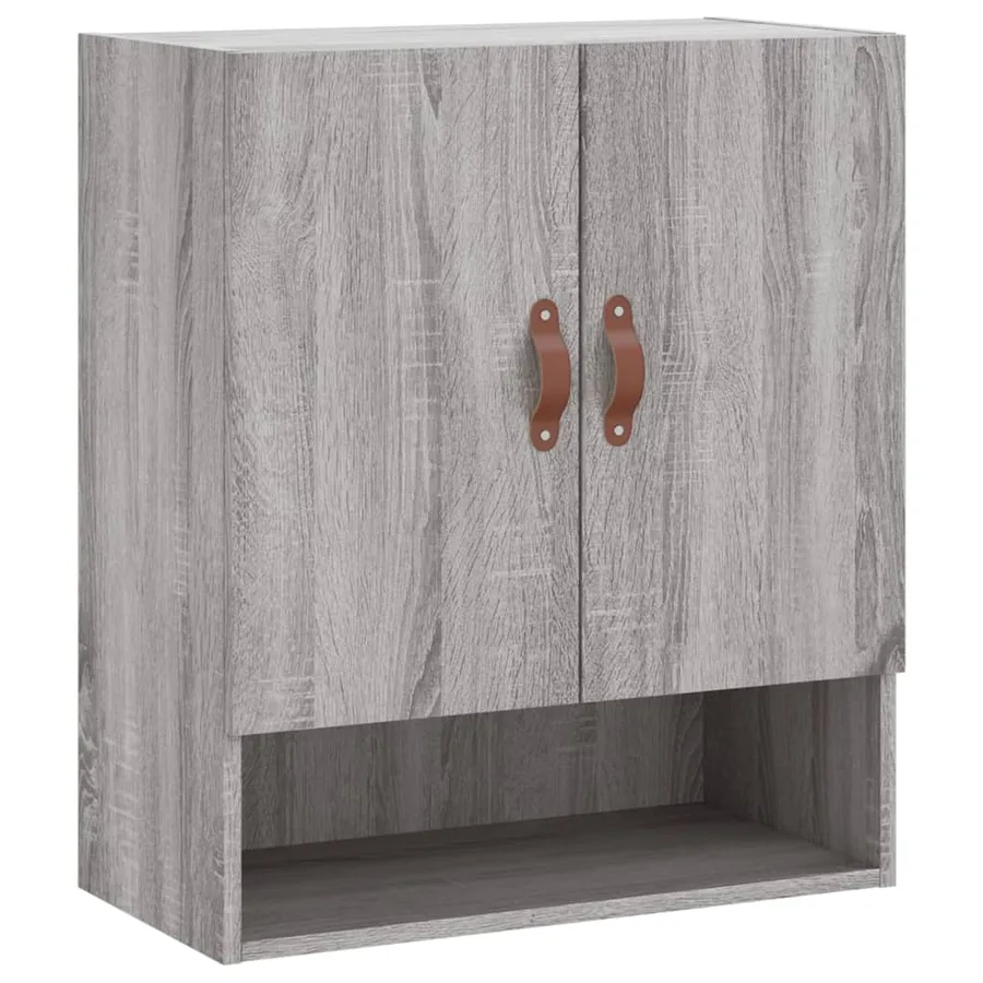 Armoire murale sonoma gris 60x31x70 cm bois d'ingénierie - 2