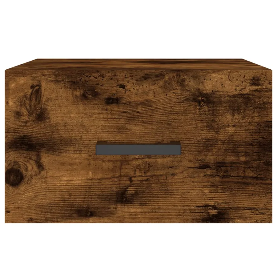 Tables de chevet murales 2 pcs chêne fumé 35x35x20 cm - 6