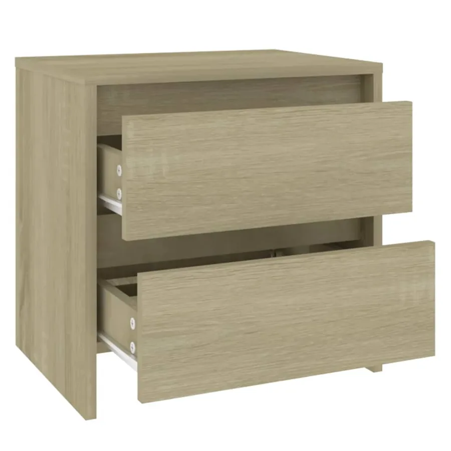Tables de chevet 2 pcs chêne sonoma bois d'ingénierie - 5