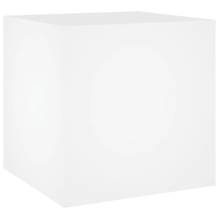 Jardinière Blanc 40x40x40 cm Bois d'Ingénierie - 2