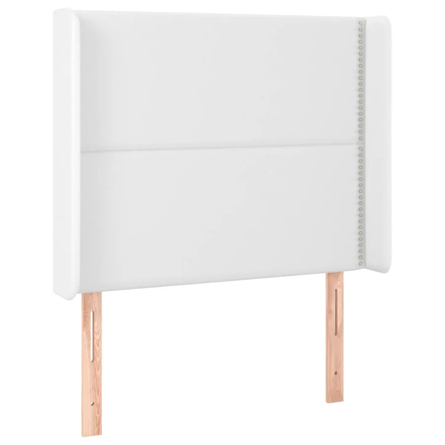 Sommier à lattes de lit matelas LED Blanc 100x200 cm Similicuir - 7