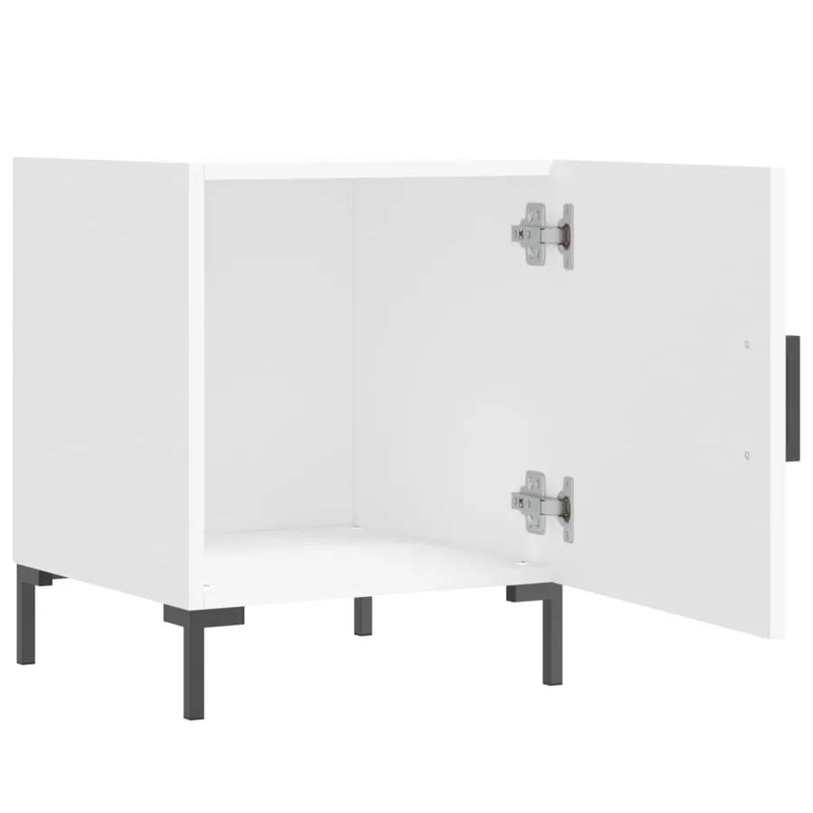 Tables de chevet 2 pcs blanc 40x40x50 cm bois d’ingénierie - 6