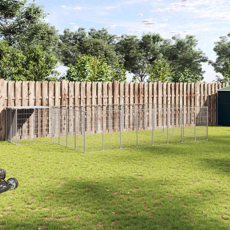 Chenil Argenté 15,73 m² Acier