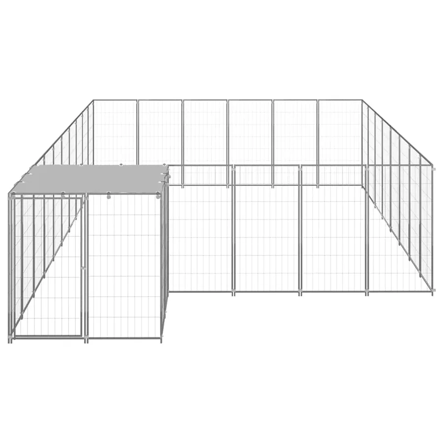 Chenil Argenté 15,73 m² Acier - 3