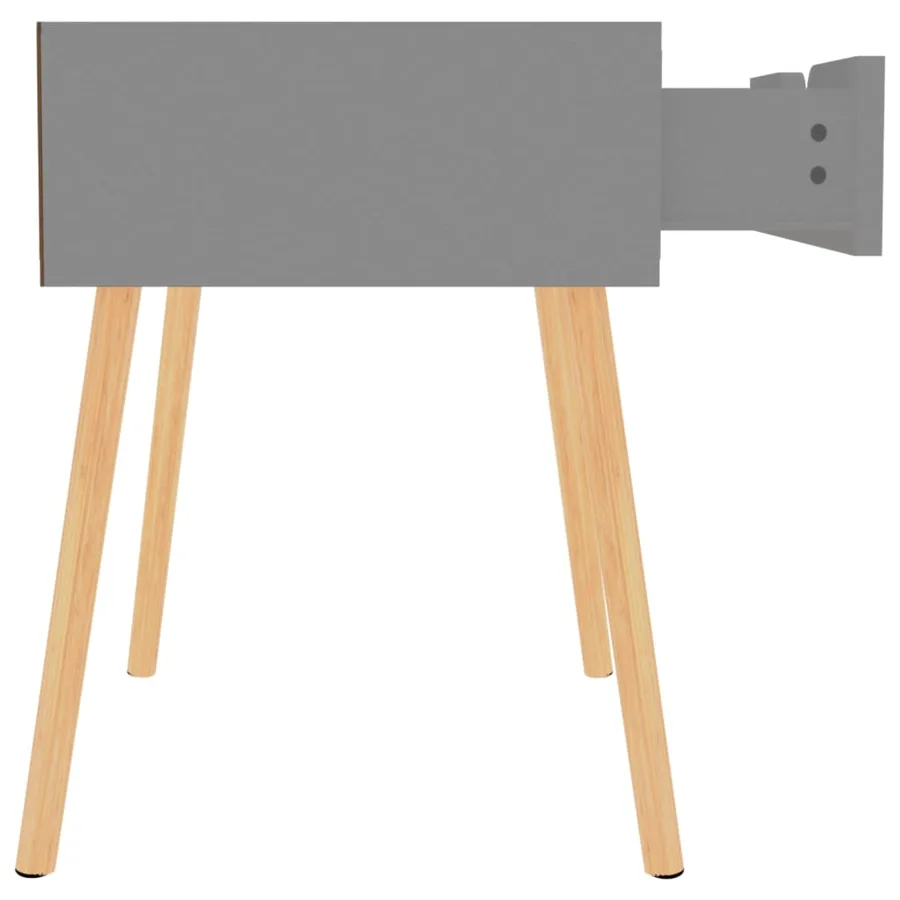 Tables de chevet 2 pcs Gris 40x40x56 cm Bois d'ingénierie - 7