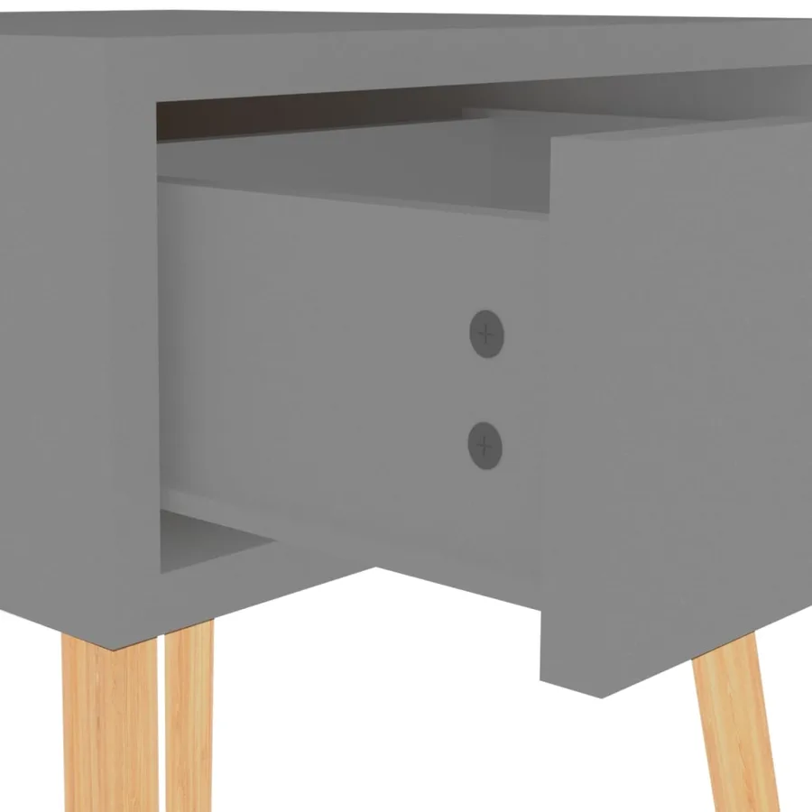 Tables de chevet 2 pcs Gris 40x40x56 cm Bois d'ingénierie - 8