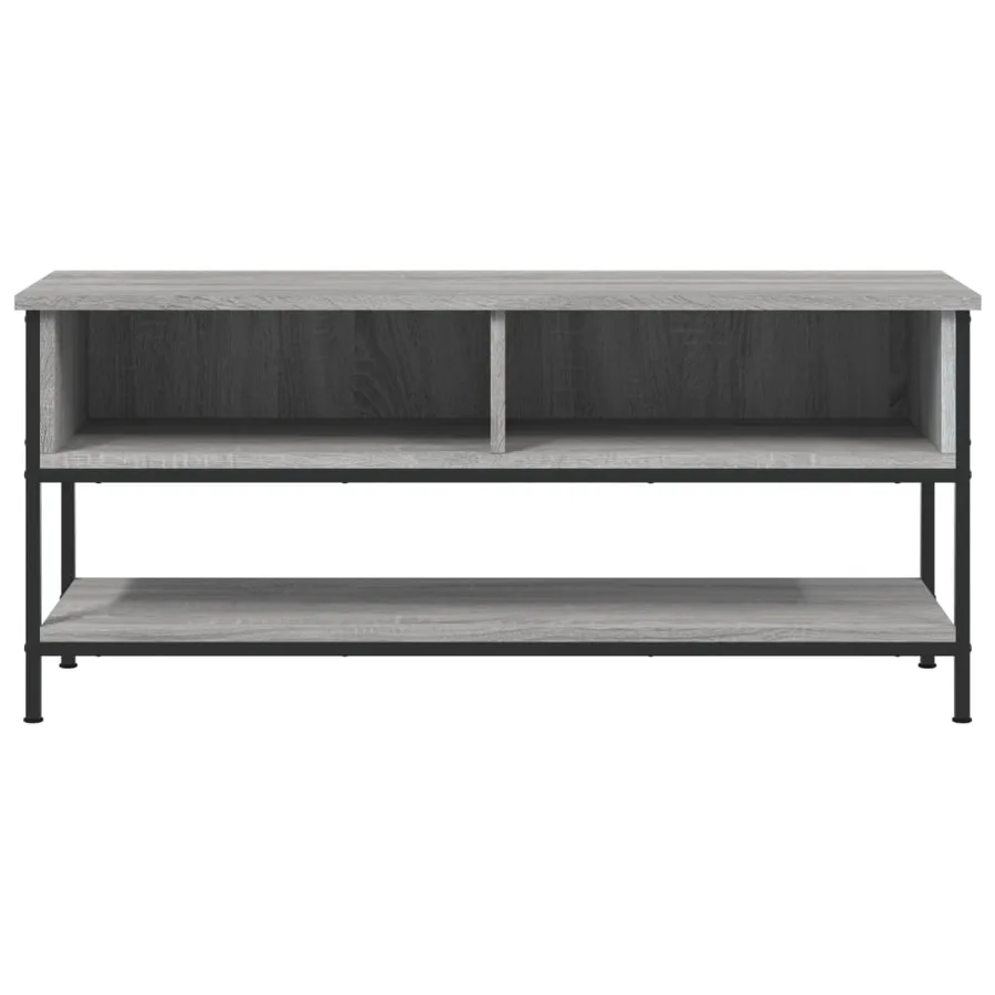 Meuble TV sonoma gris 100x35x45 cm bois d'ingénierie - 4