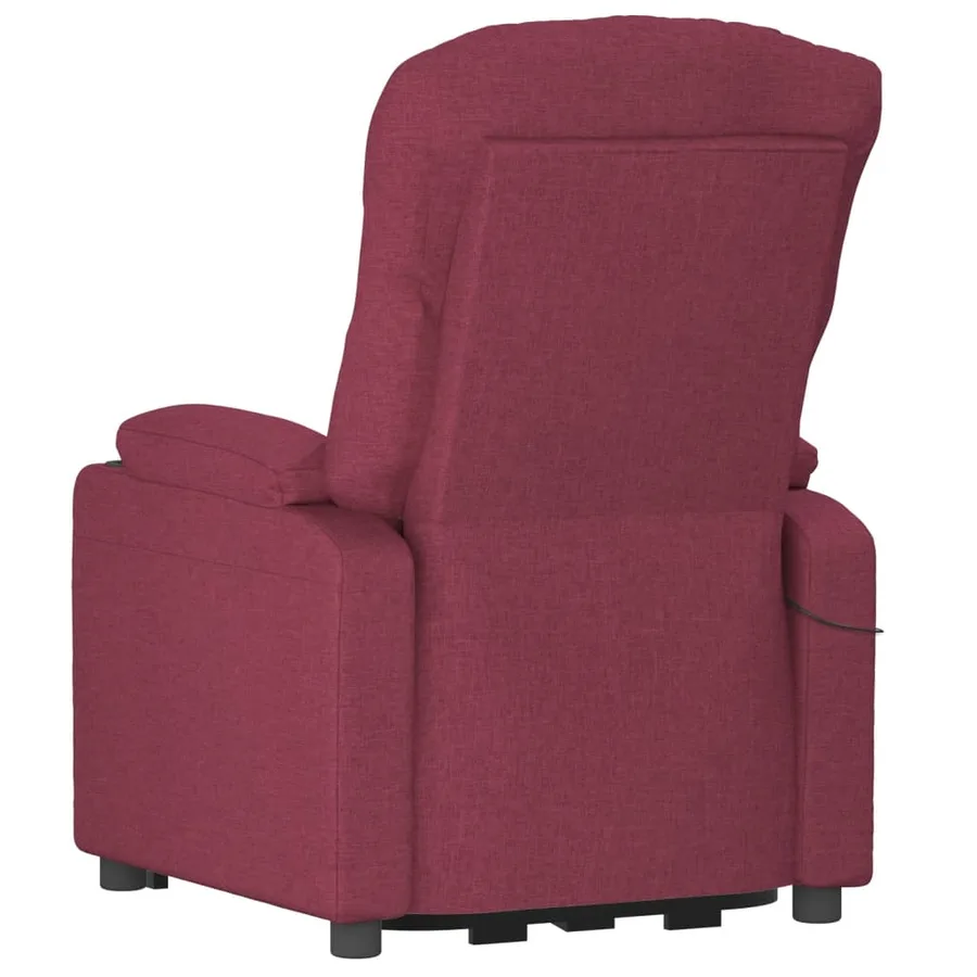 Fauteuil inclinable électrique Rouge bordeaux Tissu - 6
