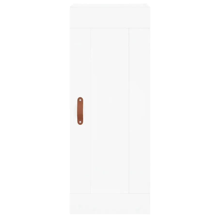 Buffet haut Blanc 34,5x34x180 cm Bois d'ingénierie - 8
