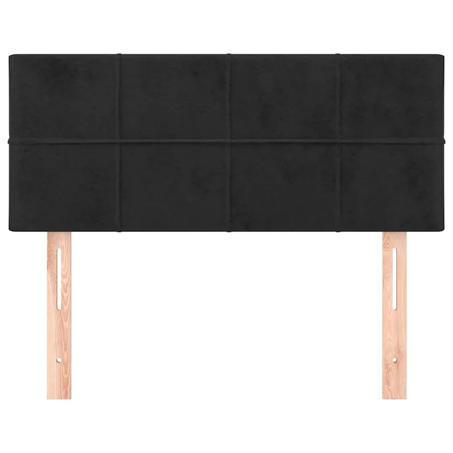 Tête de lit Noir 100x5x78/88 cm Velours - 3
