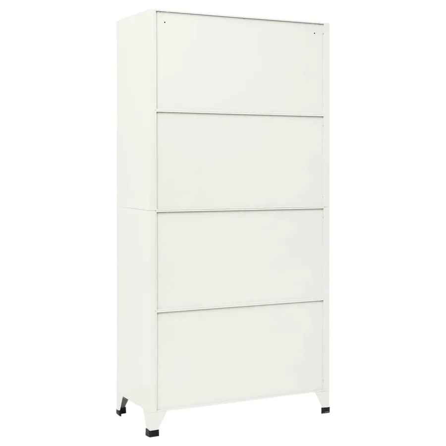 Armoire à casiers Gris et bleu 90x40x180 cm Acier - 5
