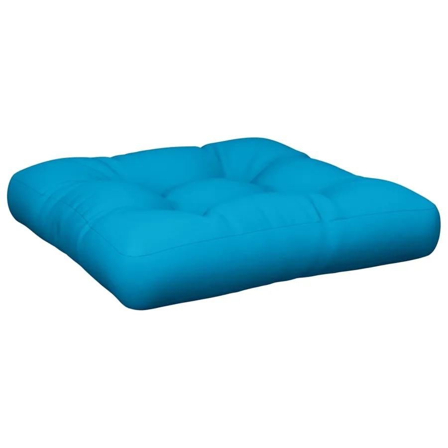 Coussin de palette bleu tissu - 2