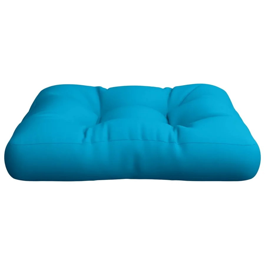Coussin de palette bleu tissu - 5