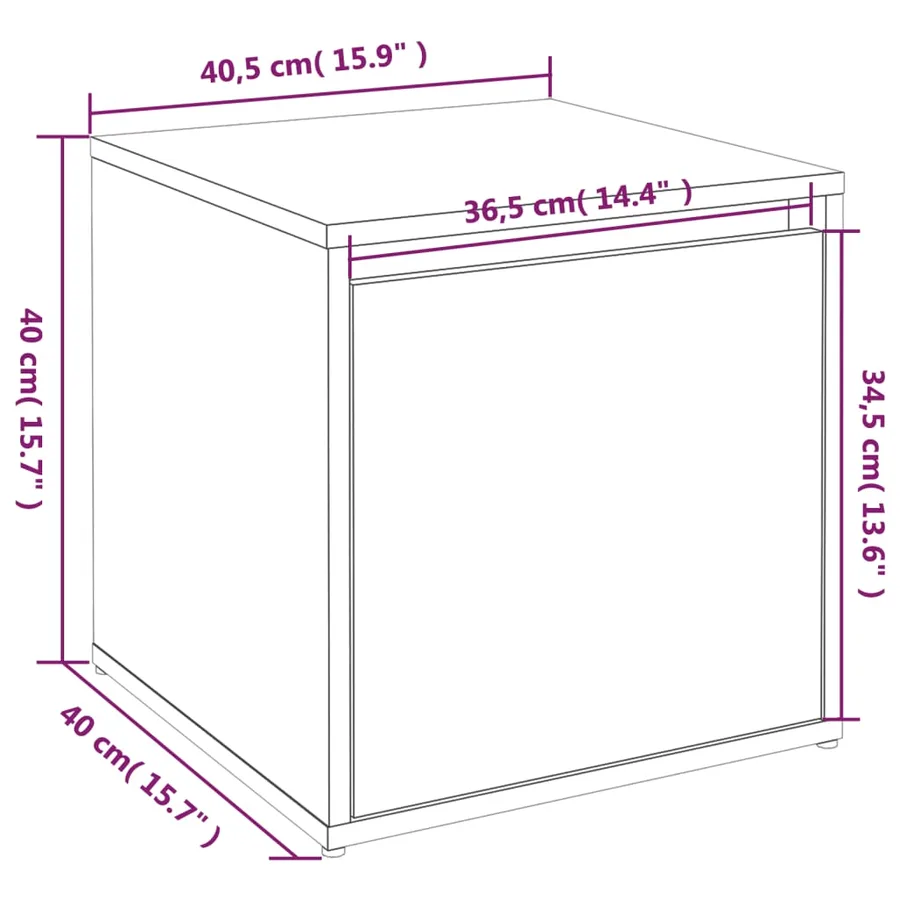 Ensemble de meubles de couloir Gris béton Bois d'ingénierie - 10